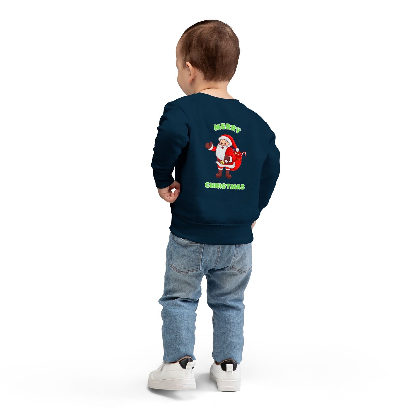 Toddler Sweatshirt - Dabbing Santa Christmas Pullover (Merry Christmas Back Print)