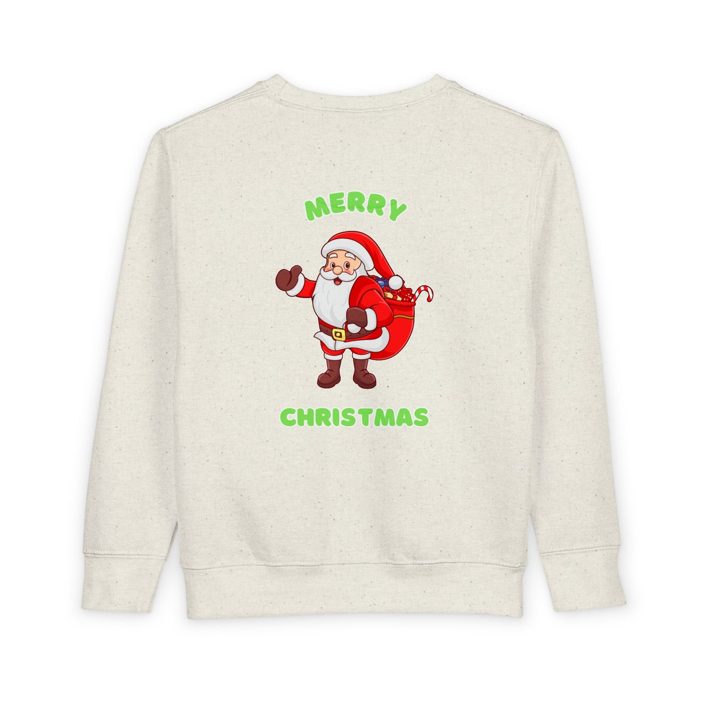 Toddler Sweatshirt - Dabbing Santa Christmas Pullover (Merry Christmas Back Print)