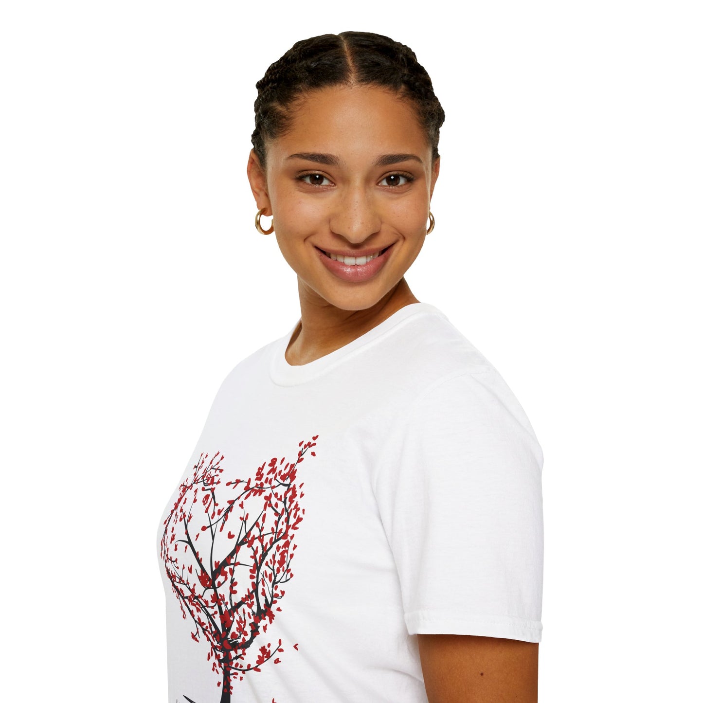 Heart Tree T-Shirt – "All You Need Is Love" Floral Valentine Tee