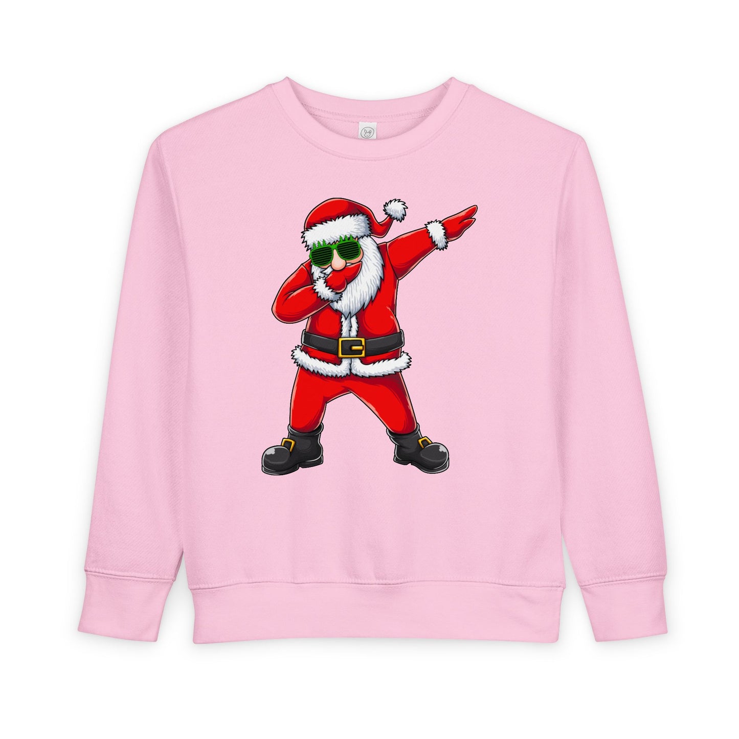 Toddler Sweatshirt - Dabbing Santa Christmas Pullover (Merry Christmas Back Print)
