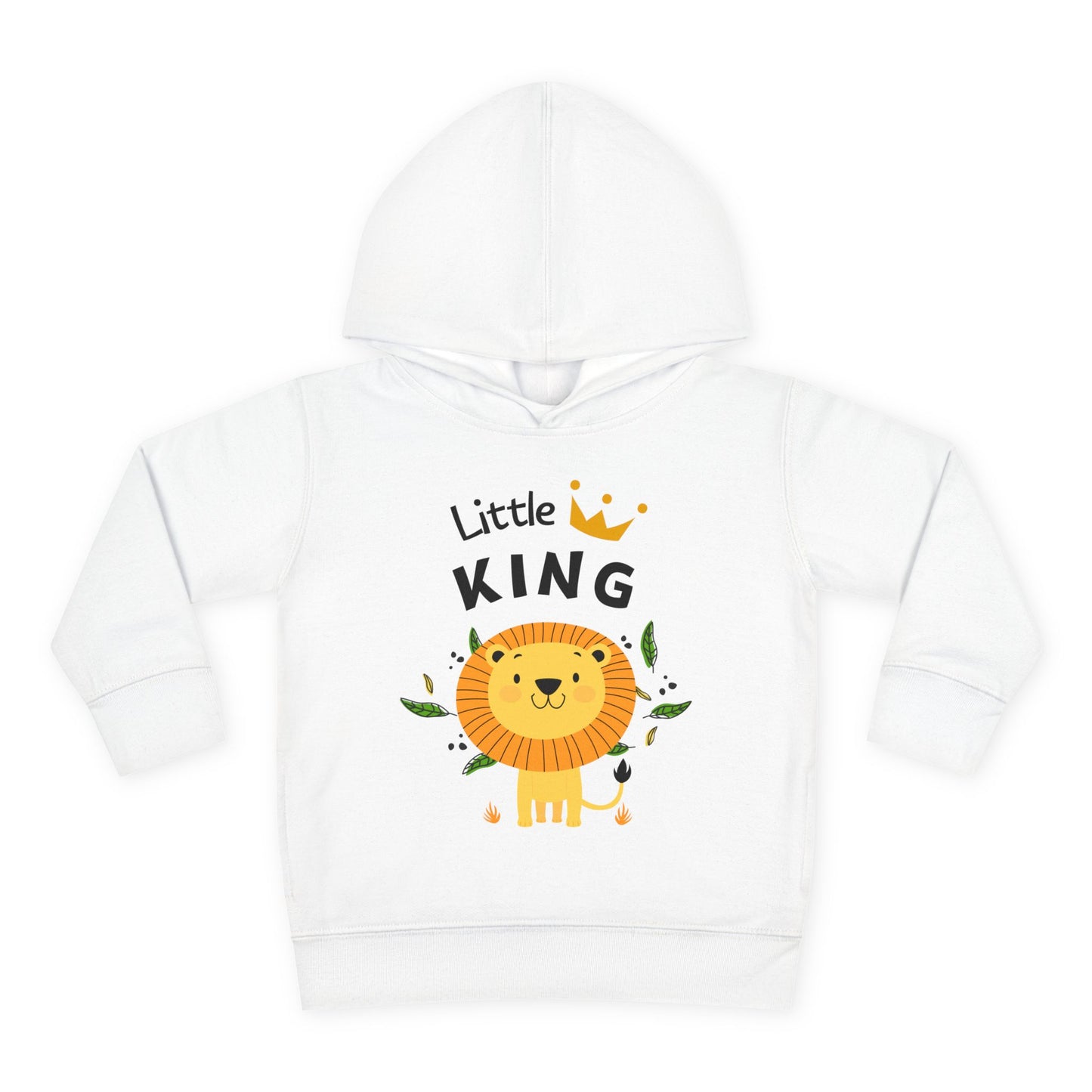 Toddler Hoodie — Cute Lion “Little King” & Panda Hello Pullover