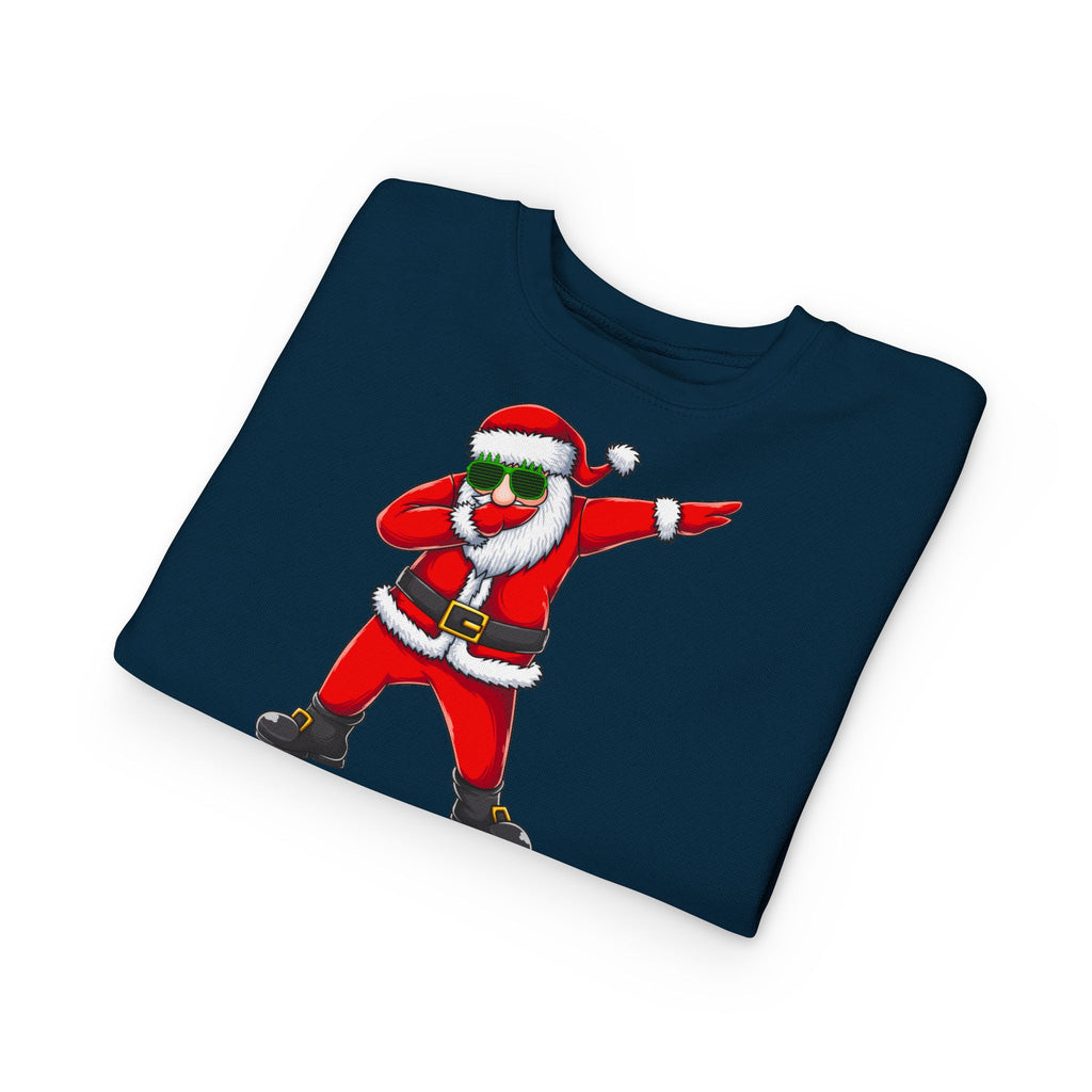 Toddler Sweatshirt - Dabbing Santa Christmas Pullover (Merry Christmas Back Print)