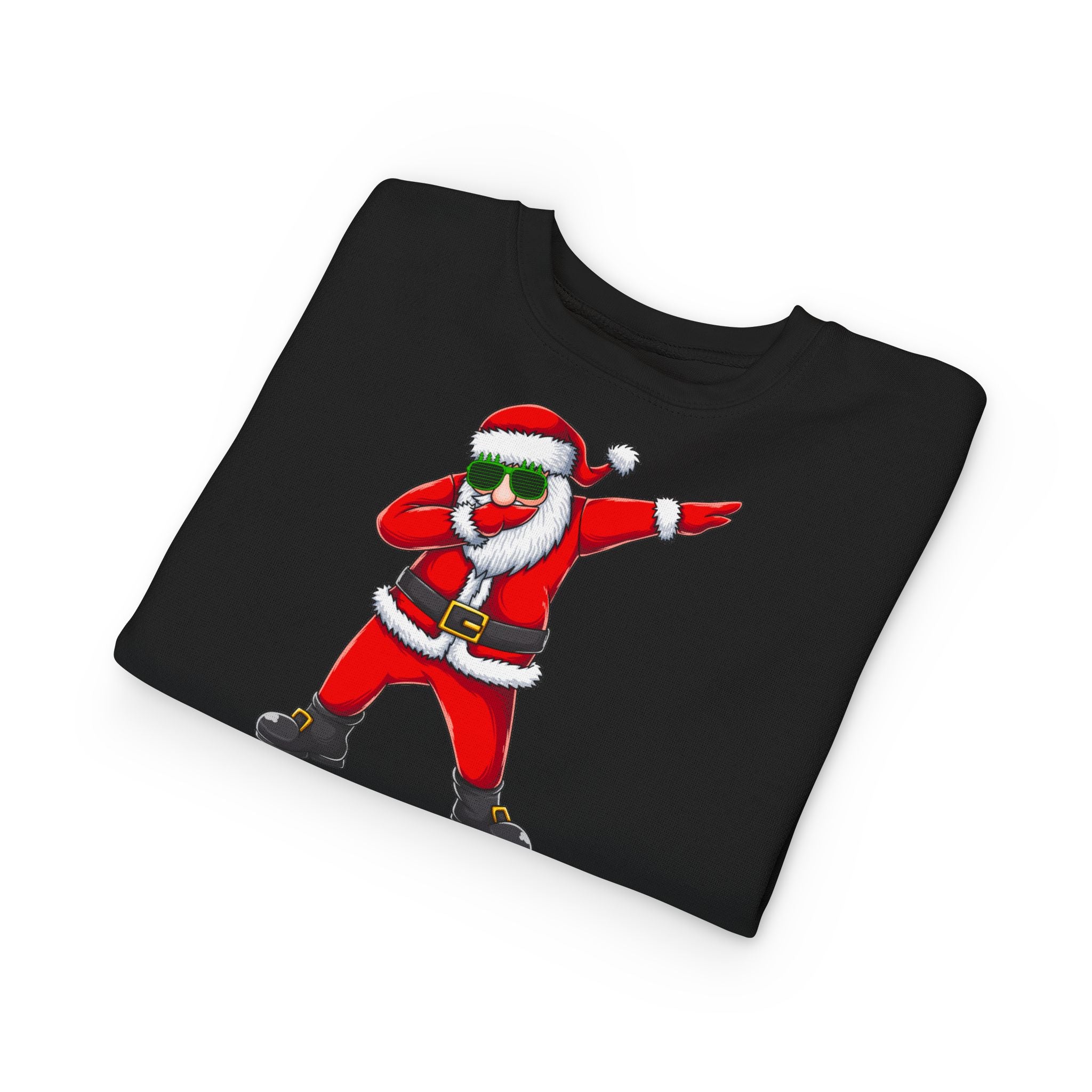 Toddler Sweatshirt - Dabbing Santa Christmas Pullover (Merry Christmas Back Print)