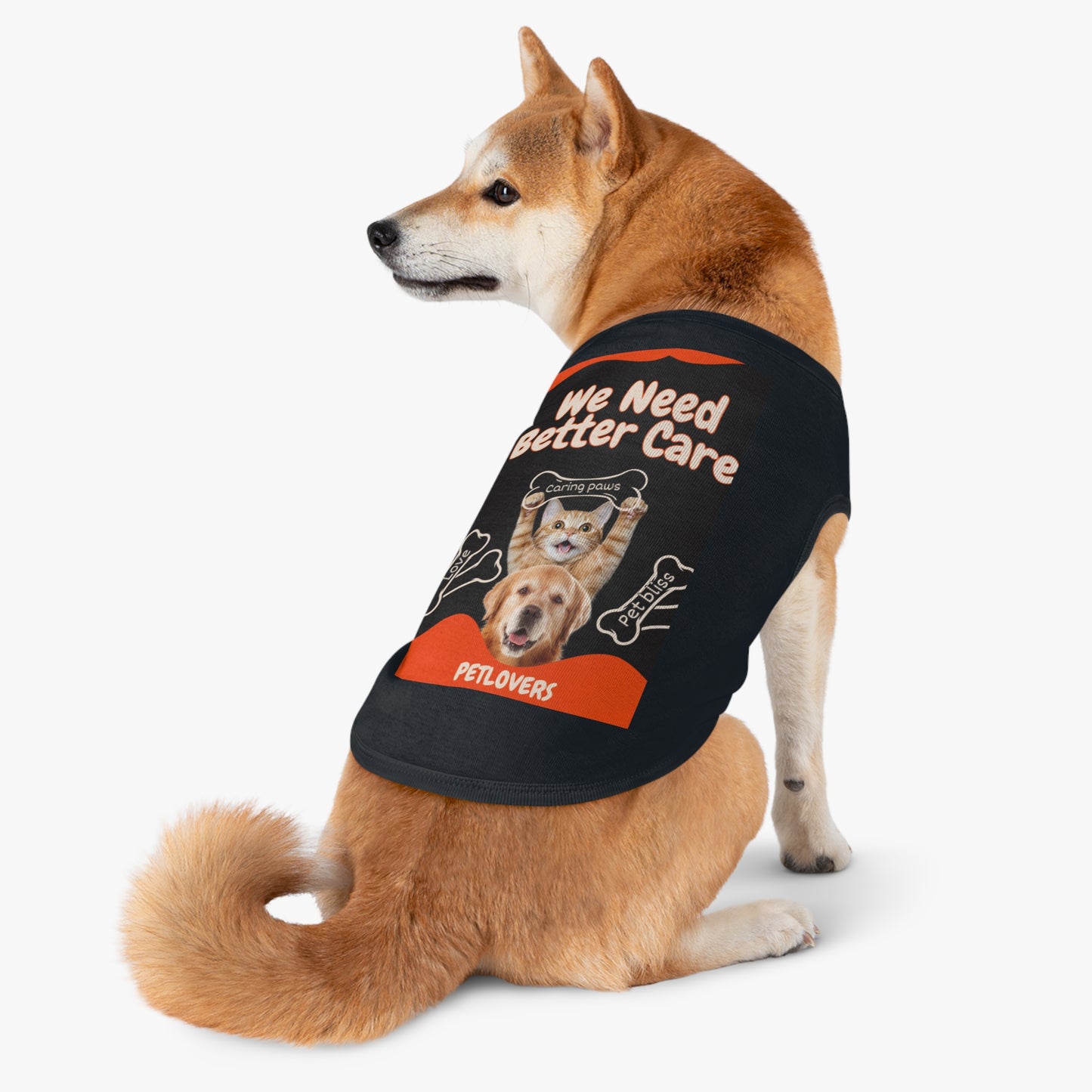 Pet Tank Top - "We Need Better Care" Rescue Pet Advocacy Tank for Dogs & Cats