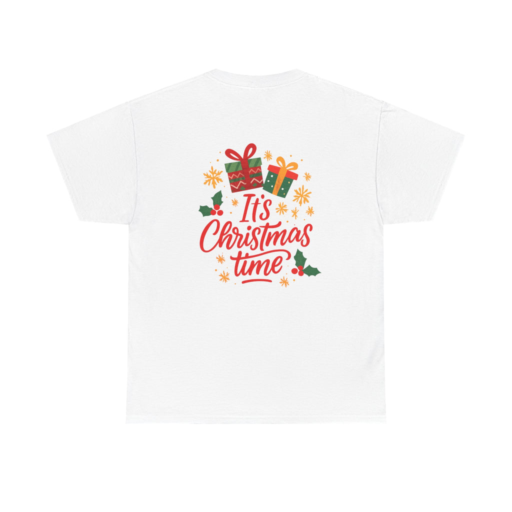 Merry Christmas Santa T-Shirt — 'It’s Christmas Time' Holiday Tee