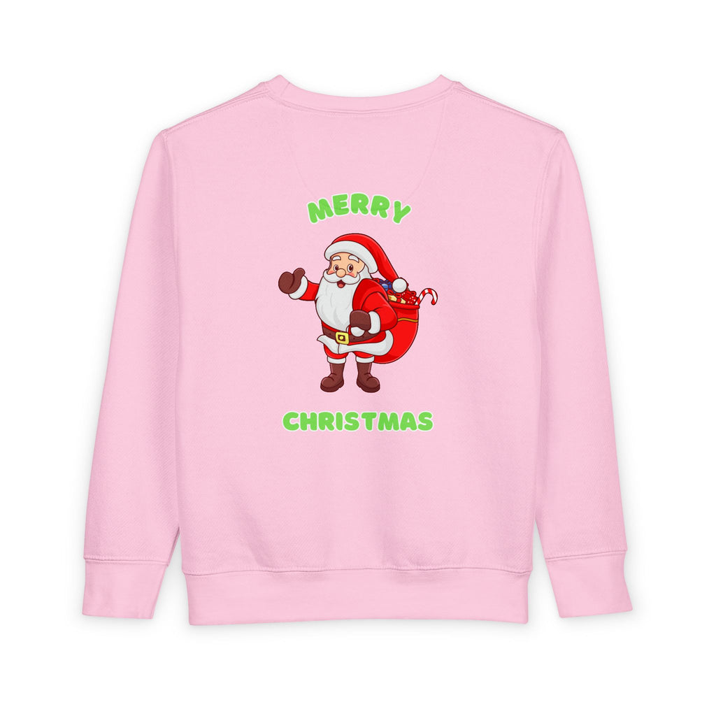 Toddler Sweatshirt - Dabbing Santa Christmas Pullover (Merry Christmas Back Print)