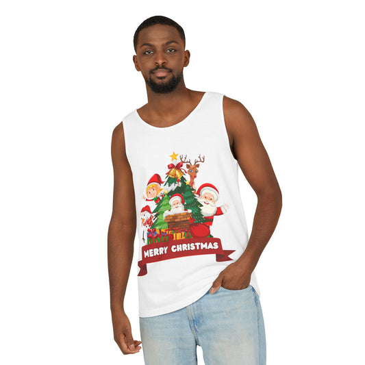 Christmas Characters Tank Top — Merry Christmas Santa & Elves Holiday Tee