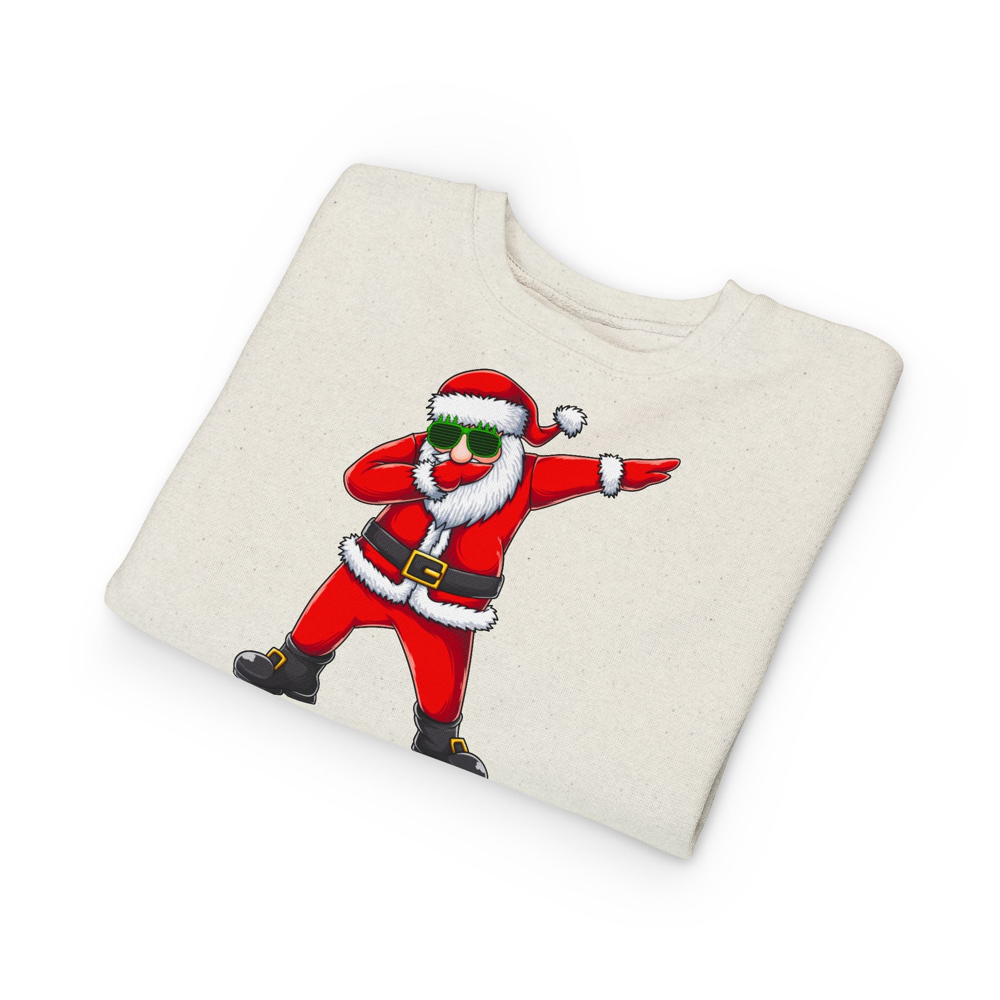 Toddler Sweatshirt - Dabbing Santa Christmas Pullover (Merry Christmas Back Print)