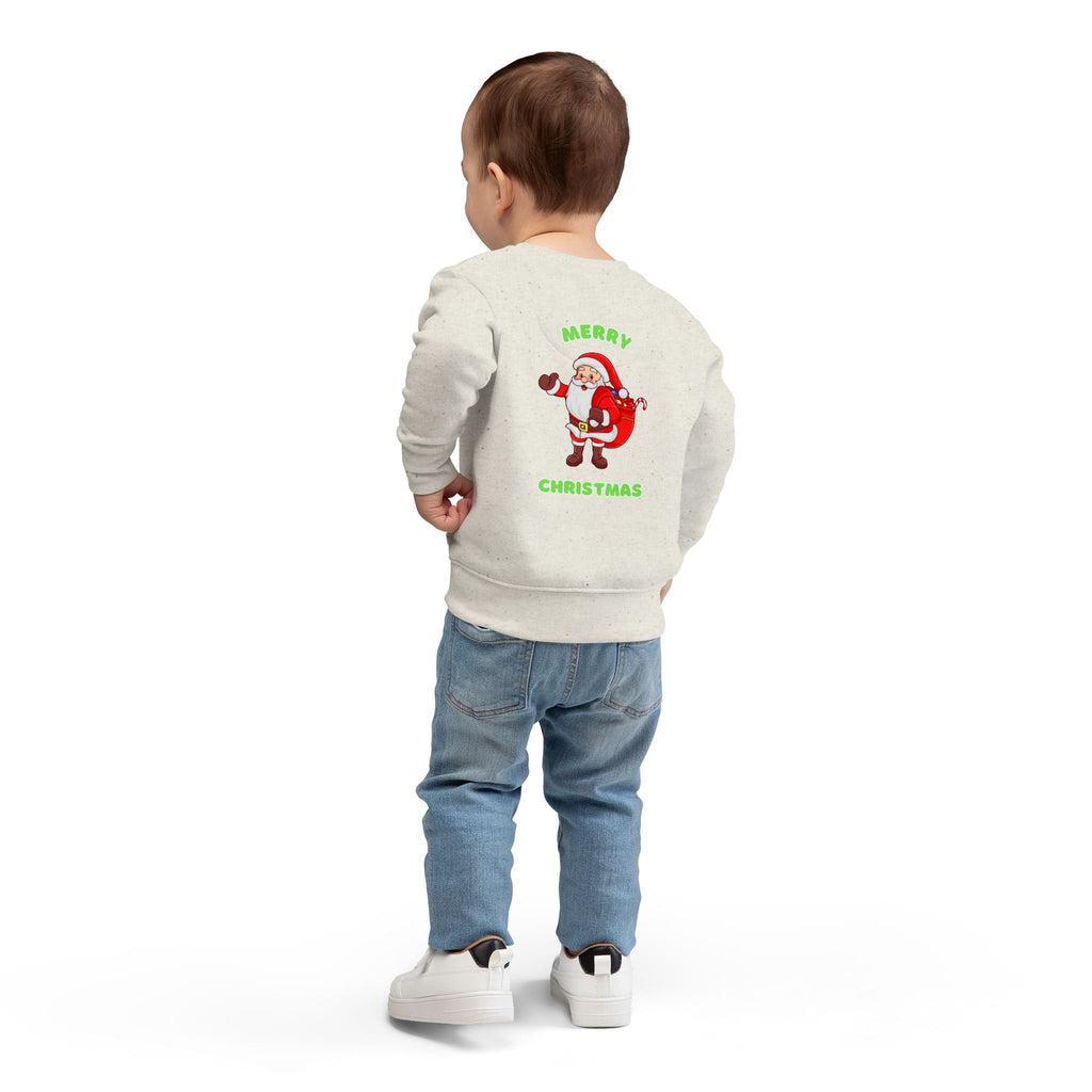 Toddler Sweatshirt - Dabbing Santa Christmas Pullover (Merry Christmas Back Print)