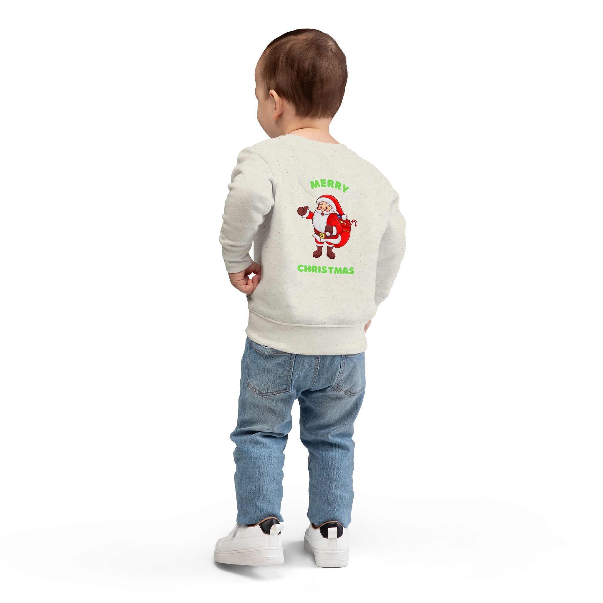 Toddler Sweatshirt - Dabbing Santa Christmas Pullover (Merry Christmas Back Print)