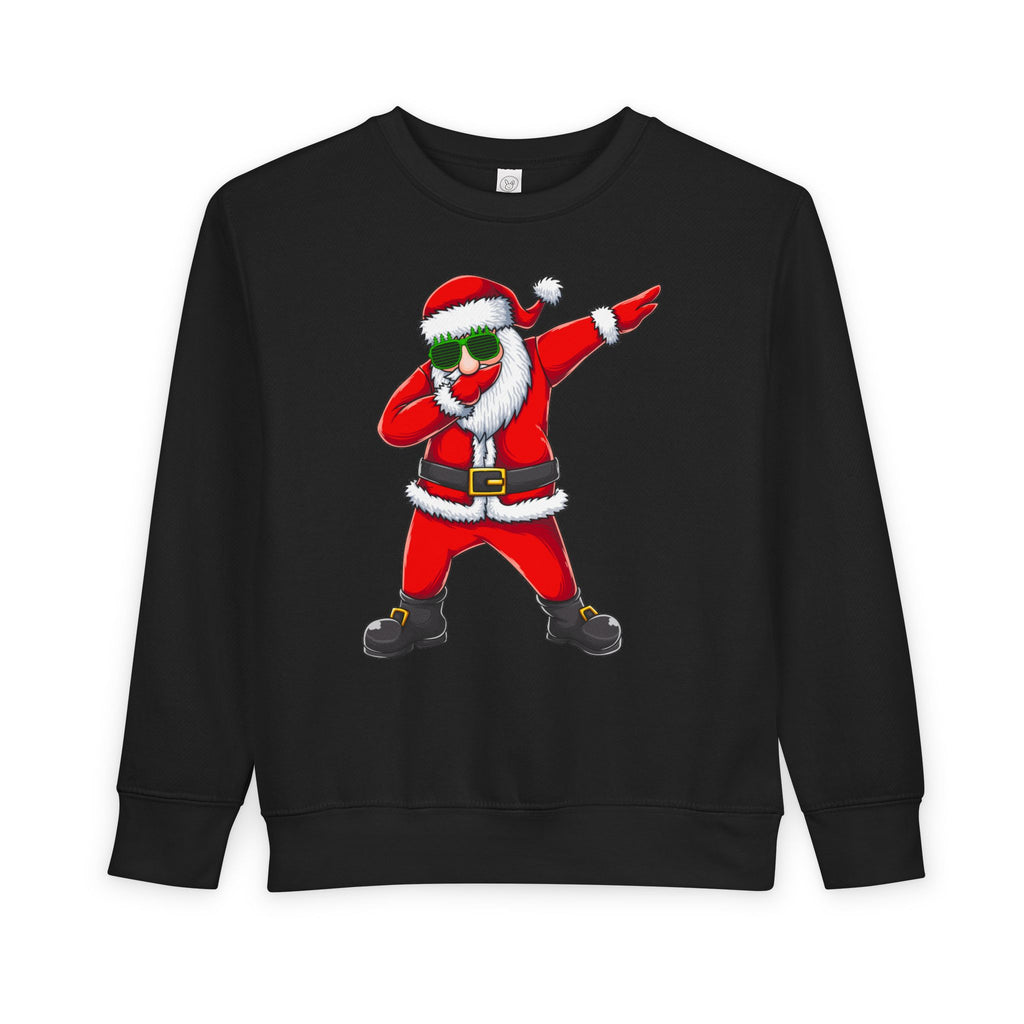 Toddler Sweatshirt - Dabbing Santa Christmas Pullover (Merry Christmas Back Print)