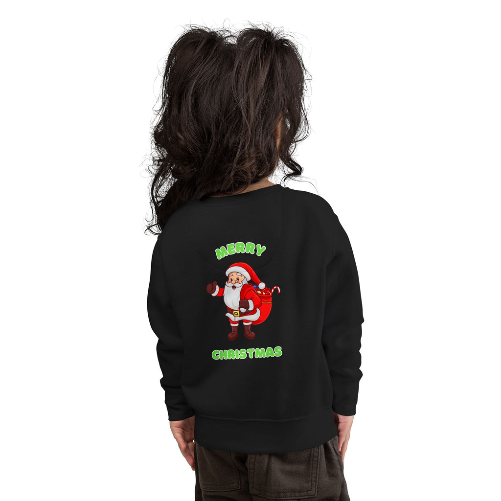 Toddler Sweatshirt - Dabbing Santa Christmas Pullover (Merry Christmas Back Print)