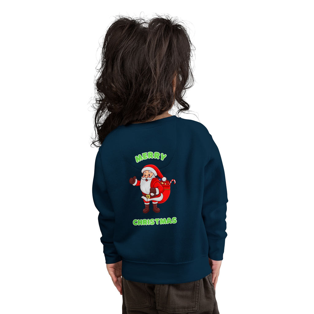 Toddler Sweatshirt - Dabbing Santa Christmas Pullover (Merry Christmas Back Print)