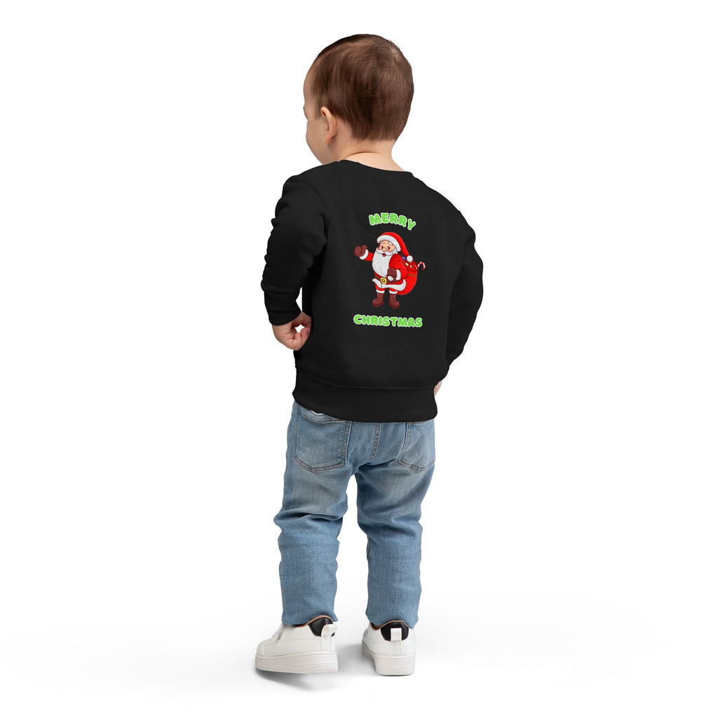 Toddler Sweatshirt - Dabbing Santa Christmas Pullover (Merry Christmas Back Print)