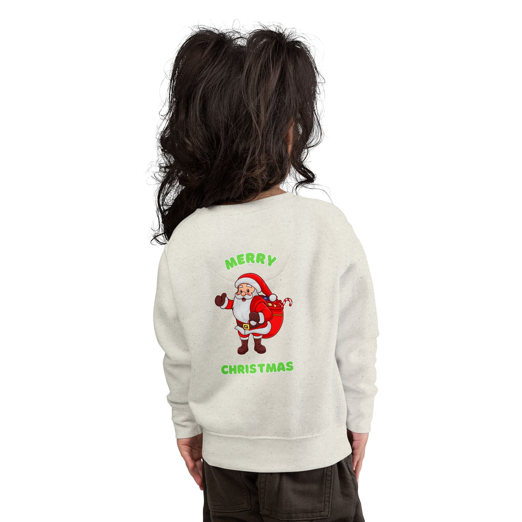 Toddler Sweatshirt - Dabbing Santa Christmas Pullover (Merry Christmas Back Print)