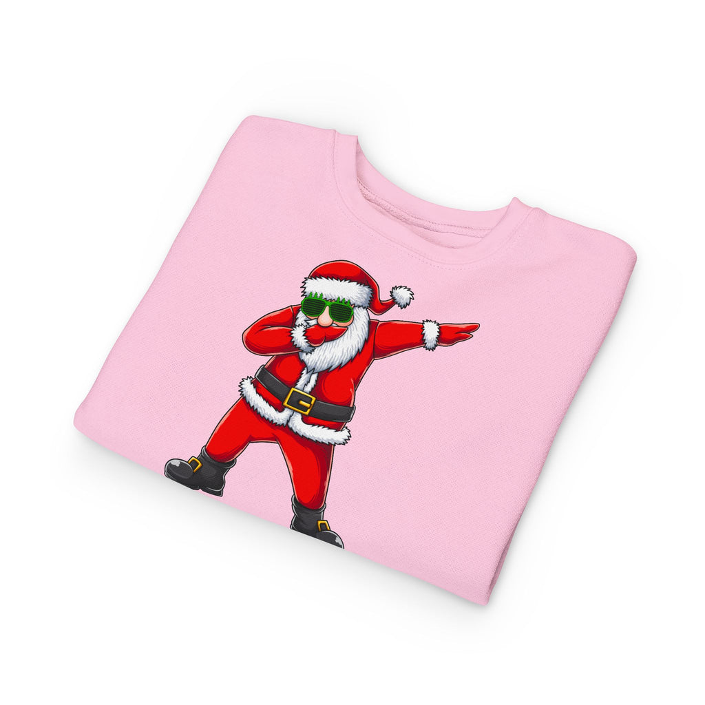 Toddler Sweatshirt - Dabbing Santa Christmas Pullover (Merry Christmas Back Print)