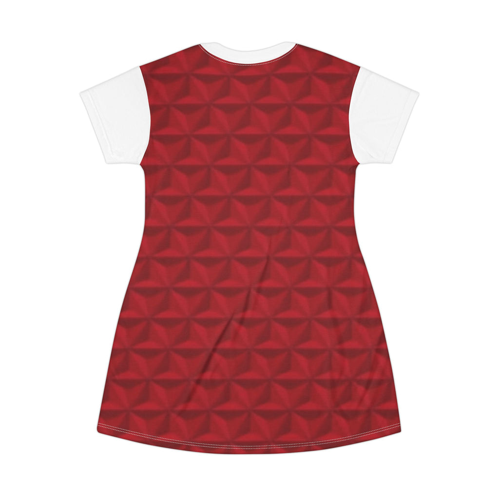 Merry Christmas Reindeer T‑Shirt Dress — Festive Holiday AOP Dress