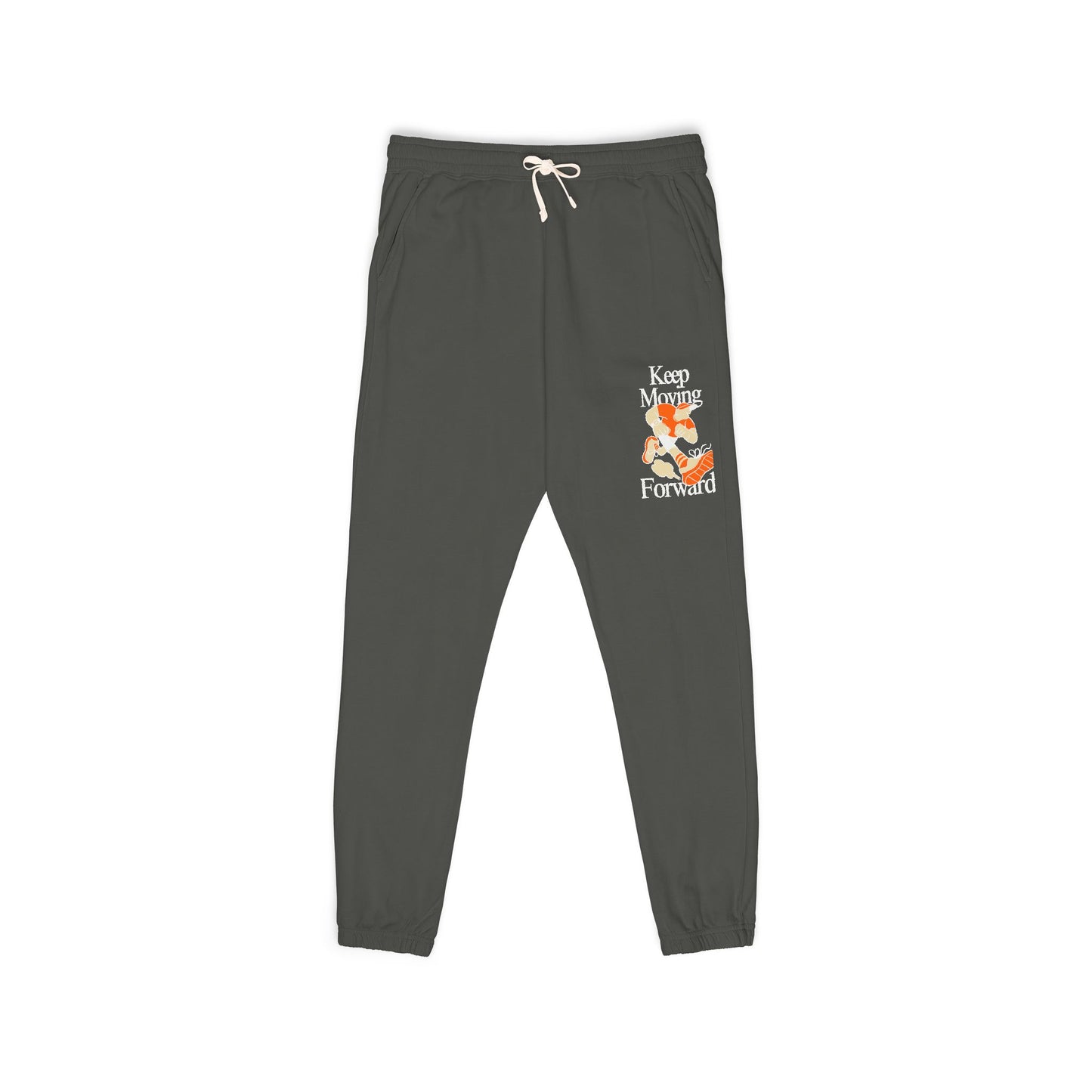 Keep Moving Forward Sweatpants — Motivational Fox Graphic Joggers