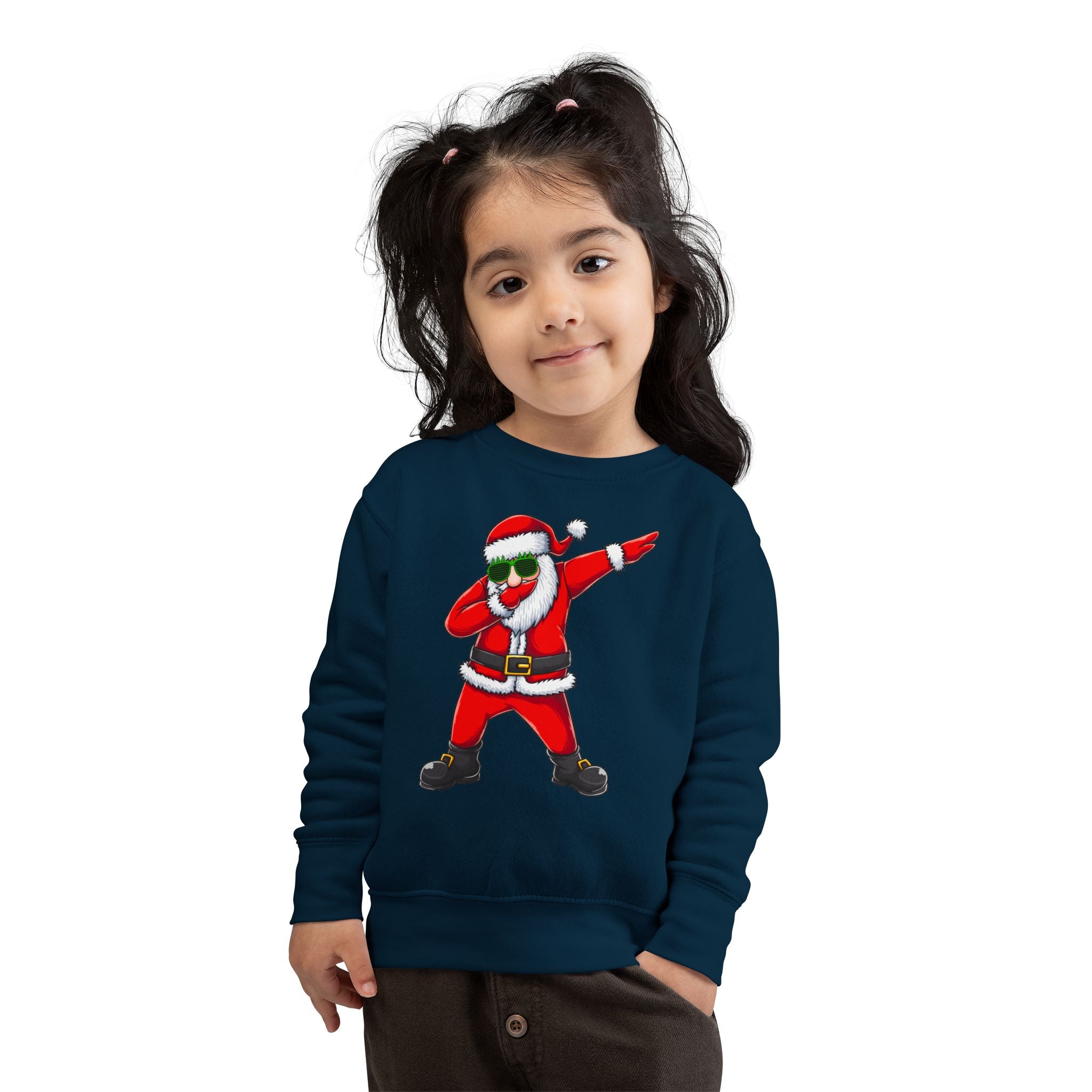 Toddler Sweatshirt - Dabbing Santa Christmas Pullover (Merry Christmas Back Print)