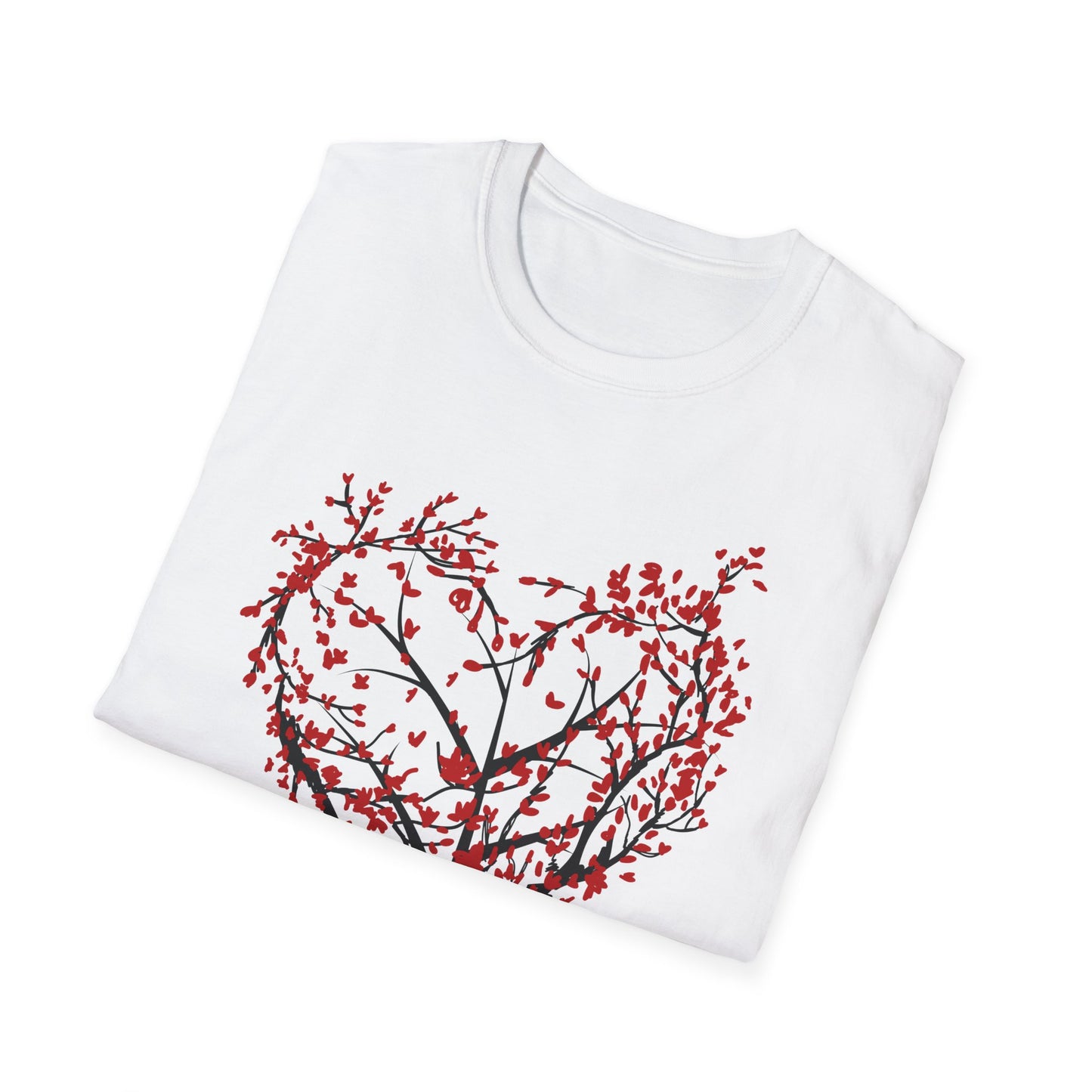 Heart Tree T-Shirt – "All You Need Is Love" Floral Valentine Tee
