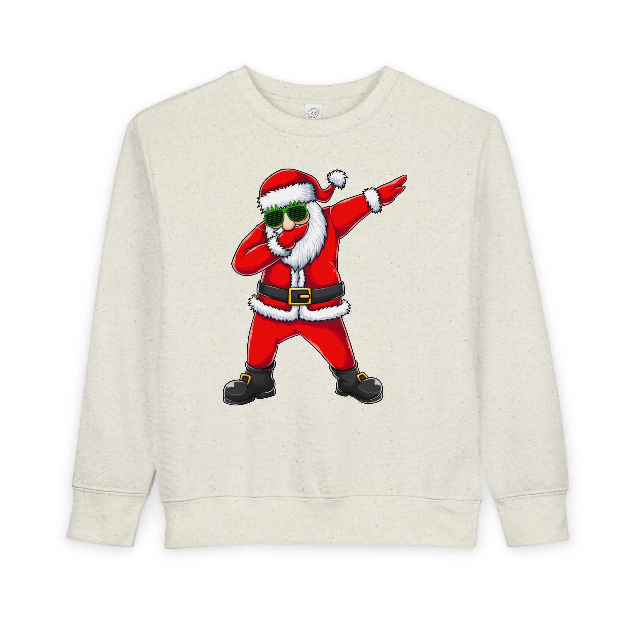 Toddler Sweatshirt - Dabbing Santa Christmas Pullover (Merry Christmas Back Print)